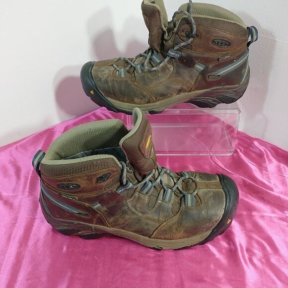 Keen Detroit Mid Boot Steel Toe Men's Size 9.5 D 1007004D . Condition is Pre-own - Picture 2 of 8